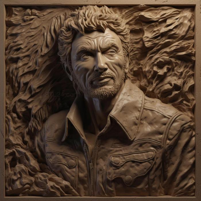 Famous (Johnny Hallyday 1, 3DFMS_6348) 3D models for cnc